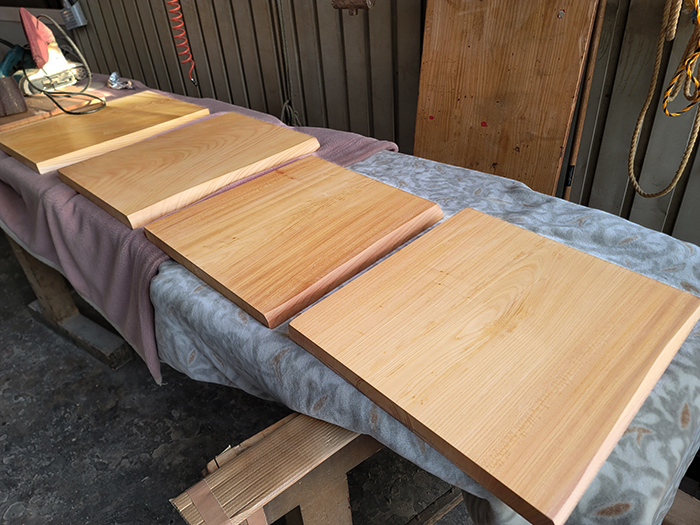 ケヤキ一枚板天板