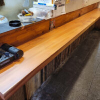 杉一枚板カウンター