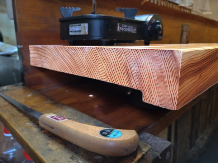 一枚板のシャクリ