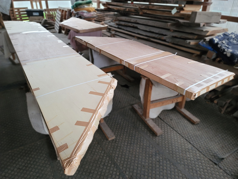 一枚板カウンター発送